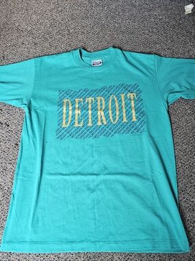 Vintage 1991 Detroit Single Stitch Size L